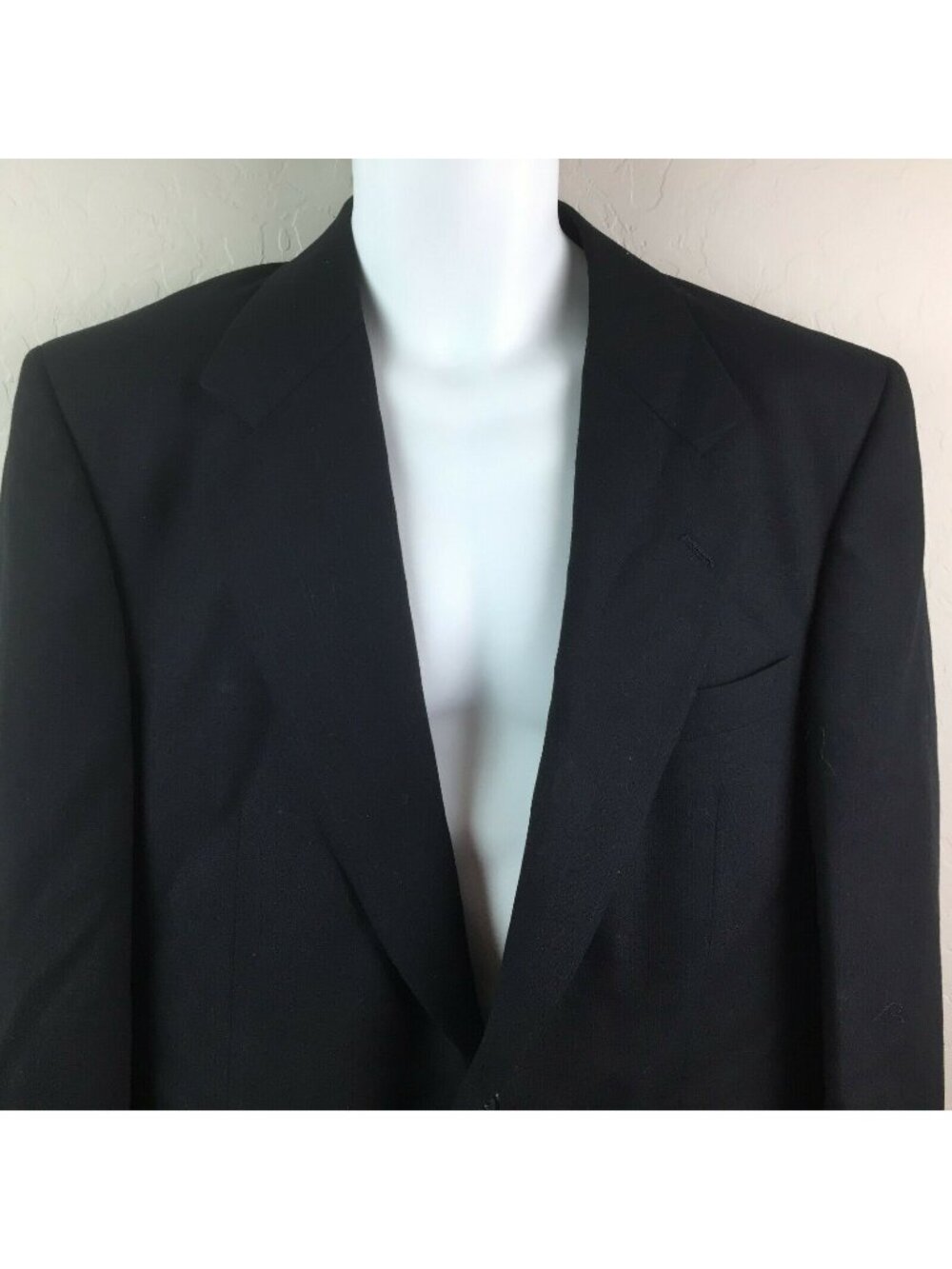 C&R Clothiers Men's Black Suit Jacket Sport Coat Formal Work Church Size 40S 33